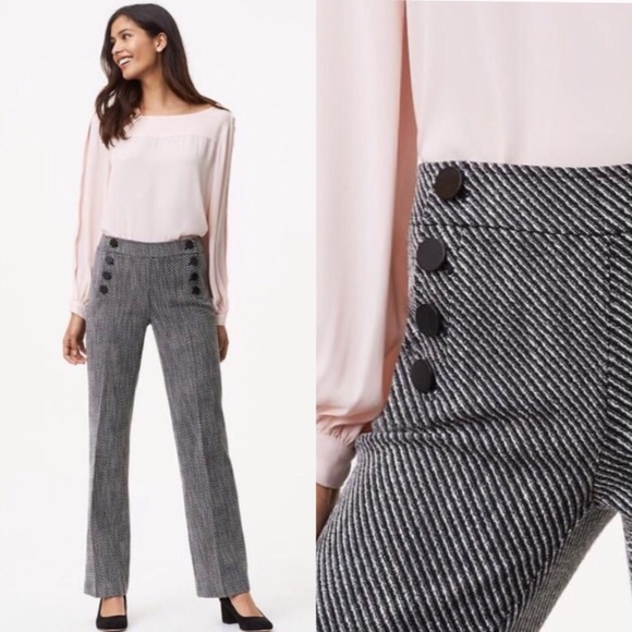 LOFT Pants - Loft Petite Trousers in Sailor Tweed